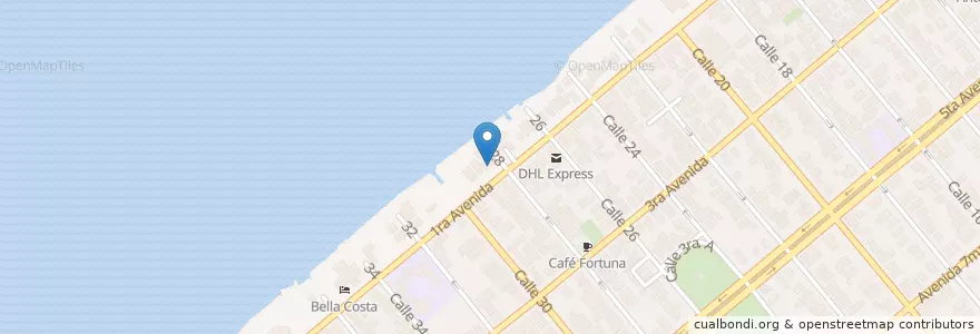 Mapa de ubicacion de 28 & Mar en Cuba, La Habana.