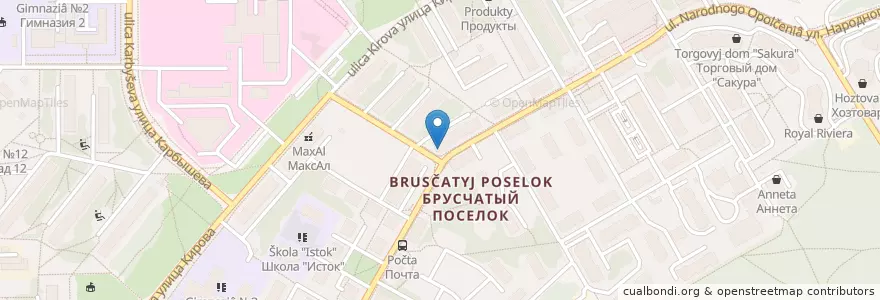 Mapa de ubicacion de CMD en Rusia, Центральный Федеральный Округ, Московская Область, Городской Округ Красногорск.