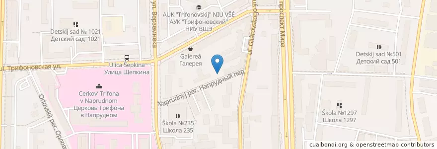 Mapa de ubicacion de Dr. Mun en Russie, District Fédéral Central, Moscou, Центральный Административный Округ, Мещанский Район.