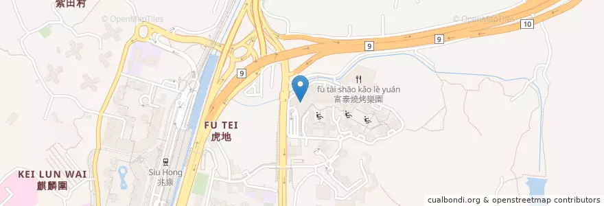 Mapa de ubicacion de 翠河餐廳 en China, Hong Kong, Guangdong, Wilayah Baru, 屯門區 Tuen Mun District.