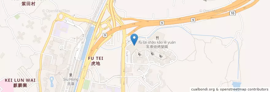 Mapa de ubicacion de 雲貴軒 en 중국, 홍콩, 광둥성, 신제, 屯門區 Tuen Mun District.