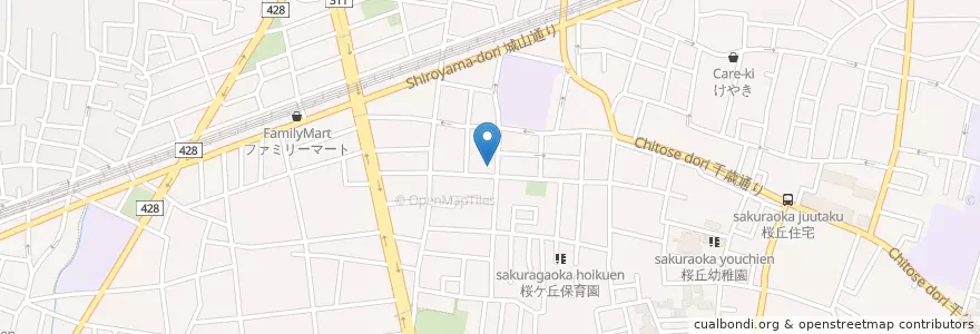 Mapa de ubicacion de 千歳船橋教会 en Япония, Токио, Сэтагая.