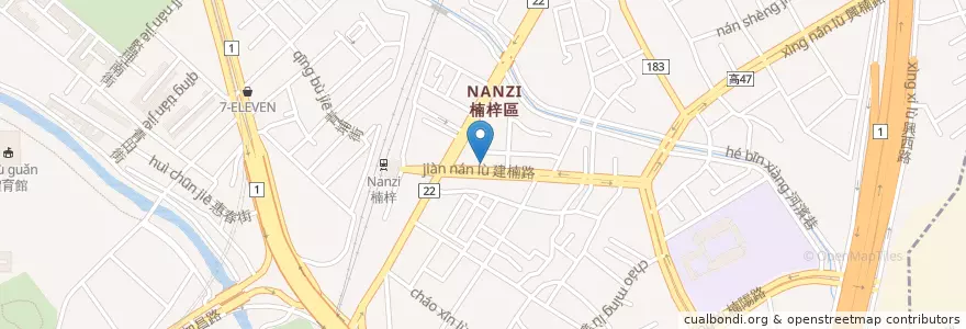 Mapa de ubicacion de 黃藥局 en Taïwan, Kaohsiung, 楠梓區.