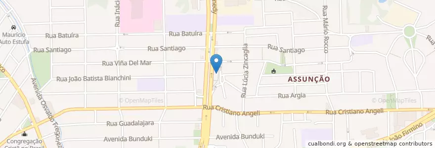 Mapa de ubicacion de Danilo's Restaurante en 巴西, 东南部, 圣保罗, Região Geográfica Intermediária De São Paulo, Região Metropolitana De São Paulo, Região Imediata De São Paulo, São Bernardo Do Campo.