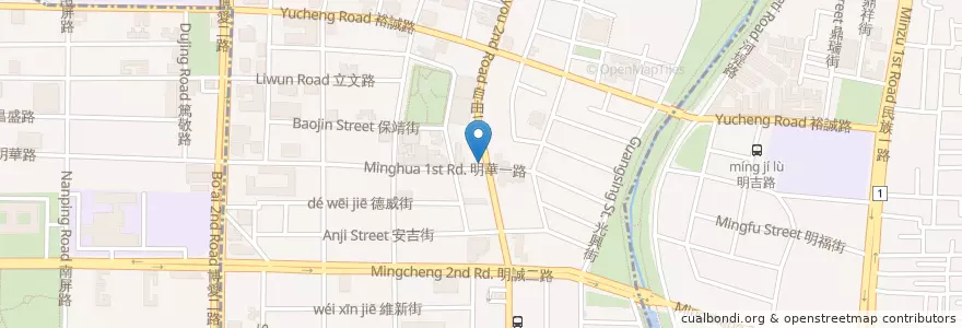 Mapa de ubicacion de 吉鮮石板烤肉 火鍋 泰國蝦吃到飽 en 臺灣, 高雄市, 三民區, 左營區.
