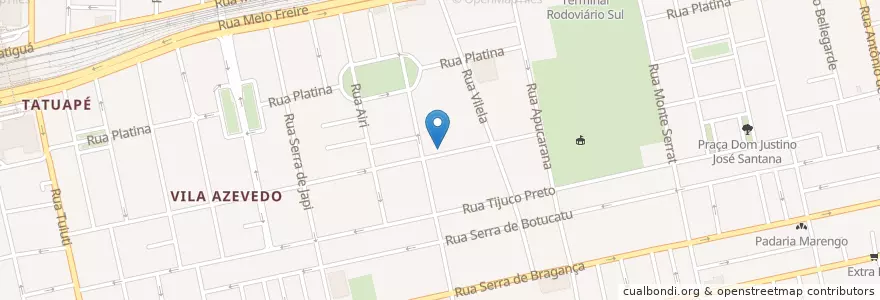Mapa de ubicacion de Berçario Olivia Palito en Brasil, Região Sudeste, São Paulo, Região Geográfica Intermediária De São Paulo, Região Metropolitana De São Paulo, Região Imediata De São Paulo, São Paulo.