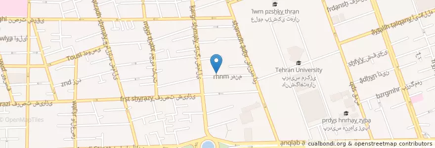 Mapa de ubicacion de باراکا en Irão, Teerã, شهرستان تهران, Teerã, بخش مرکزی شهرستان تهران.