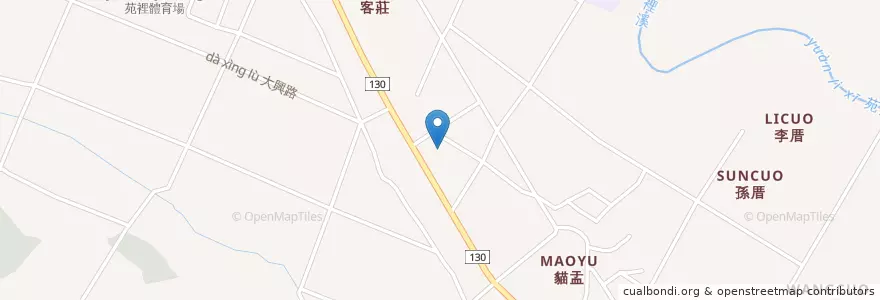 Mapa de ubicacion de 慈光寺 en Taiwan, 臺灣省, 苗栗縣, 苑裡鎮.