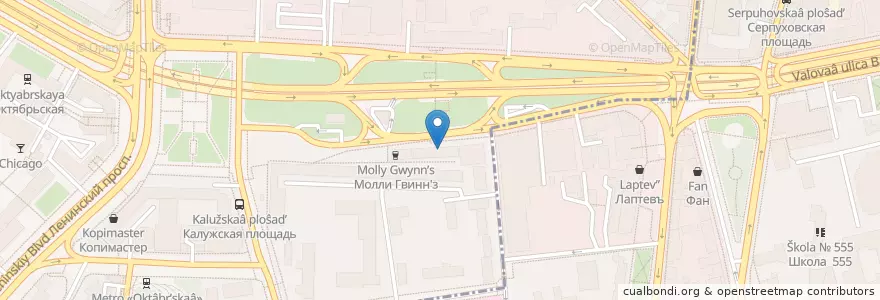 Mapa de ubicacion de Газпромбанк en Rusia, Центральный Федеральный Округ, Москва, Центральный Административный Округ, Район Якиманка.