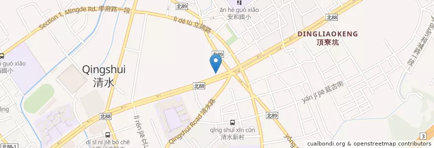 Mapa de ubicacion de 新韻傳音 en 台湾, 新北市, 土城区.