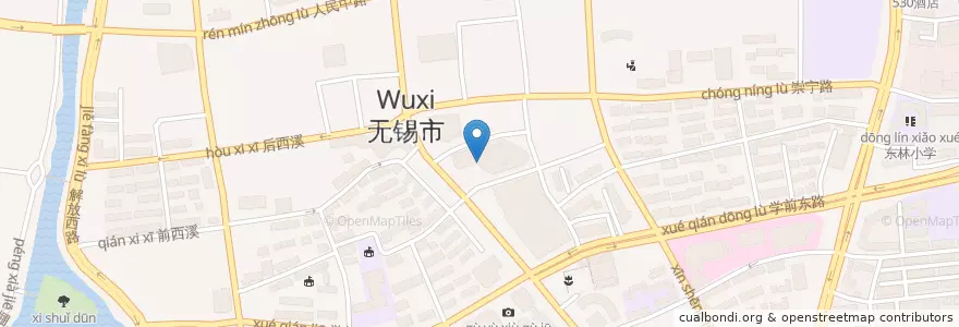 Mapa de ubicacion de KFC en 중국, 우시시, 梁溪区(Liangxi).