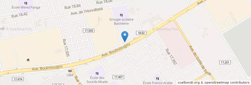 Mapa de ubicacion de Rahimo Pissy en Burkina Faso, Mitte, Kadiogo, Ouagadougou.
