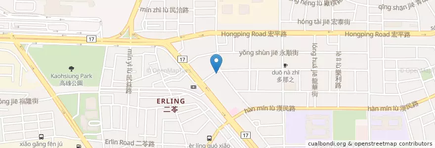 Mapa de ubicacion de 廣昭英 en Taïwan, Kaohsiung, 小港區.