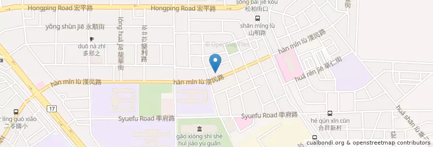 Mapa de ubicacion de 八方雲集 en Tayvan, Kaohsiung, 小港區.