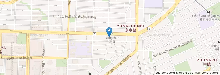 Mapa de ubicacion de 夢想樹咖啡 en Taiwan, 新北市, Taipei, 信義區.