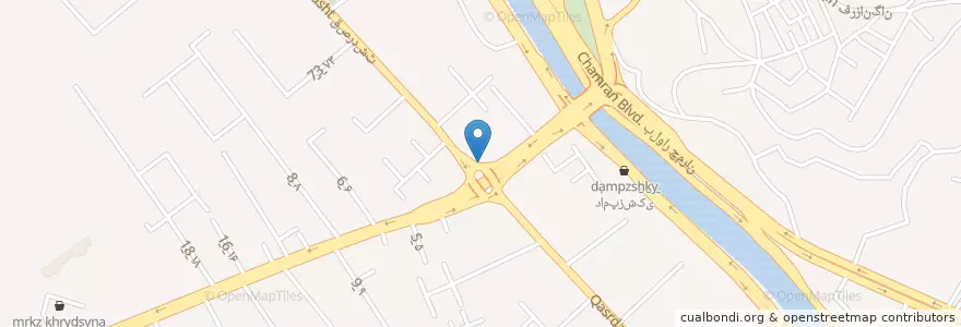Mapa de ubicacion de مجتمع پزشکی بارانا en Irão, استان فارس, شهرستان شیراز, بخش مرکزی, شیراز.