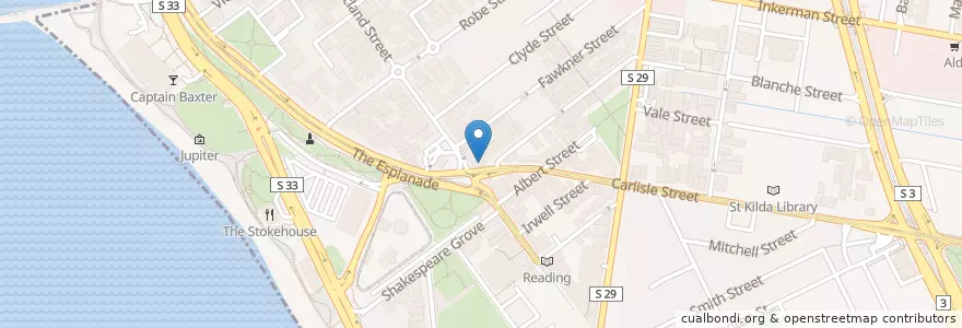 Mapa de ubicacion de Matcha Mylkbar en Австралия, Виктория, City Of Port Phillip.