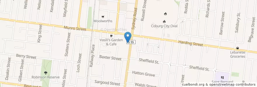 Mapa de ubicacion de Dental Surgery en Австралия, Виктория, City Of Moreland.