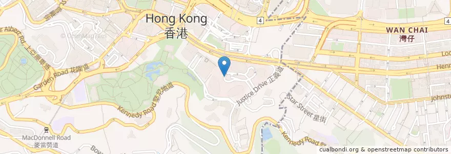 Mapa de ubicacion de Pacific Place en 중국, 광둥성, 홍콩, 홍콩섬, 신제, 中西區 Central And Western District.