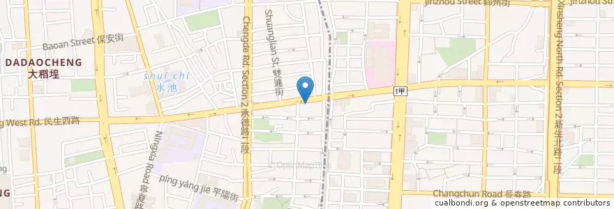 Mapa de ubicacion de 健康自助餐 en 타이완, 신베이 시, 타이베이시.