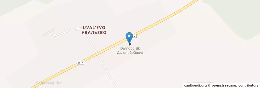 Mapa de ubicacion de Дальнобойщик en Russia, Central Federal District, Ivanovo Oblast, Lezhnevsky District, Лежневское Сельское Поселение.