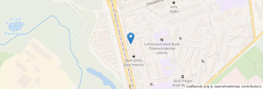 Mapa de ubicacion de Знахарь en Rusia, Центральный Федеральный Округ, Москва, Западный Административный Округ, Район Фили-Давыдково.