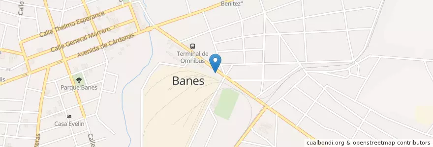 Mapa de ubicacion de Venta de Pizzas en Küba, Holguín, Banes, Ciudad De Banes.