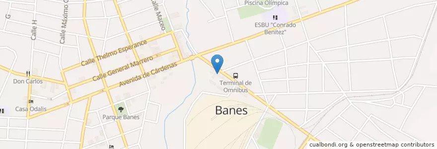 Mapa de ubicacion de Venta de Pizza en Küba, Holguín, Banes, Ciudad De Banes.