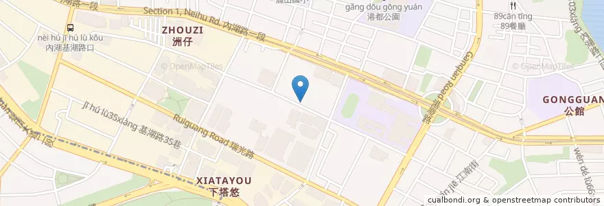 Mapa de ubicacion de 路易莎咖啡 en 臺灣, 新北市, 臺北市, 內湖區.