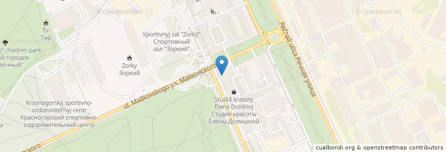 Mapa de ubicacion de Магнит en 俄罗斯/俄羅斯, Центральный Федеральный Округ, 莫斯科州, Городской Округ Красногорск.