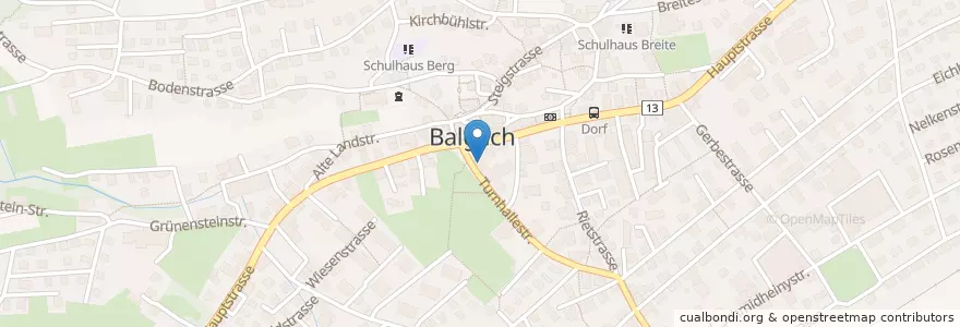 Mapa de ubicacion de Alpha RHEINTAL Bank Balgach en Suisse, Saint-Gall, Wahlkreis Rheintal, Balgach.
