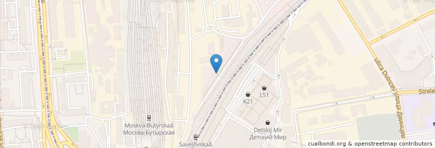 Mapa de ubicacion de Чайхона Восточная кухня en Russie, District Fédéral Central, Moscou, Северо-Восточный Административный Округ, Бутырский Район.
