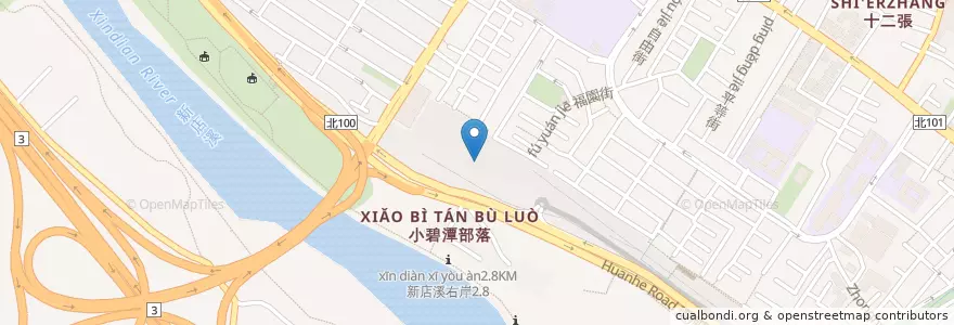 Mapa de ubicacion de IKEA餐廳 en Taiwan, Neu-Taipeh, Xindian.