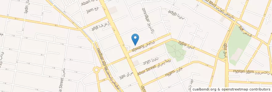 Mapa de ubicacion de دکتر علیرضا عارف زاده، فوق تخصص غدد en 이란, 테헤란, شهرستان تهران, 테헤란, بخش مرکزی شهرستان تهران.