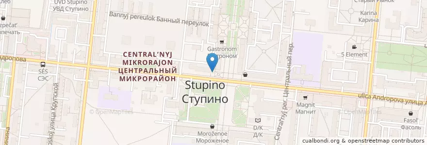Mapa de ubicacion de Столички en 俄罗斯/俄羅斯, Центральный Федеральный Округ, 莫斯科州, Городской Округ Ступино.