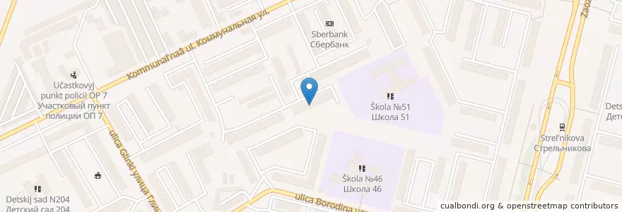 Mapa de ubicacion de Детская поликлиника №3 en Rusia, Distrito Federal De Siberia, Omsk, Омский Район, Городской Округ Омск.