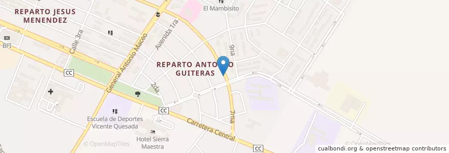 Mapa de ubicacion de Don Quijote en Cuba, Granma, Bayamo, Ciudad De Bayamo.