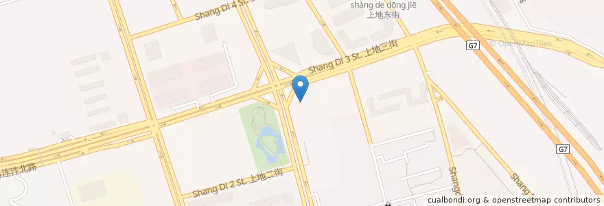 Mapa de ubicacion de 中国建设银行 en 中国, 北京市, 河北省, 海淀区.
