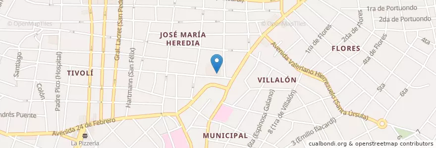 Mapa de ubicacion de Otto Parellada High School en Cuba, Santiago De Cuba, Santiago De Cuba, Ciudad De Santiago De Cuba.