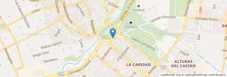 Mapa de ubicacion de Parada de Cocotaxi en 쿠바, Camagüey, Camagüey, Ciudad De Camagüey.