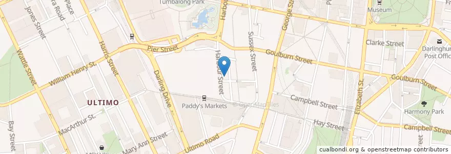 Mapa de ubicacion de JB's Bar and Grill en Australie, Nouvelle Galles Du Sud, Council Of The City Of Sydney, Sydney.