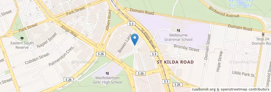 Mapa de ubicacion de Miss Ella Coffee Shop en Австралия, Виктория, City Of Port Phillip.