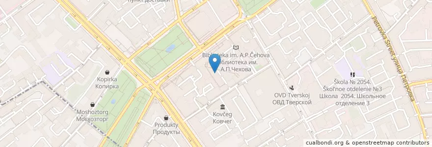 Mapa de ubicacion de Psycho Place en Russia, Central Federal District, Moscow, Central Administrative Okrug, Tverskoy District.