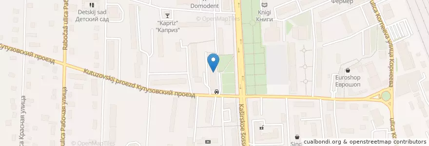 Mapa de ubicacion de Андерсон en Rusia, Центральный Федеральный Округ, Московская Область, Городской Округ Домодедово.