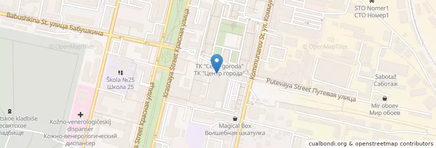 Mapa de ubicacion de Печка en Rússia, Distrito Federal Do Sul, Krai De Krasnodar, Городской Округ Краснодар.