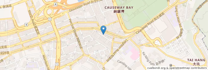 Mapa de ubicacion de 宏保中西藥房 Wang Po Dispensary en China, Guangdong, Hong Kong, Pulau Hong Kong, Wilayah Baru, 灣仔區 Wan Chai District.