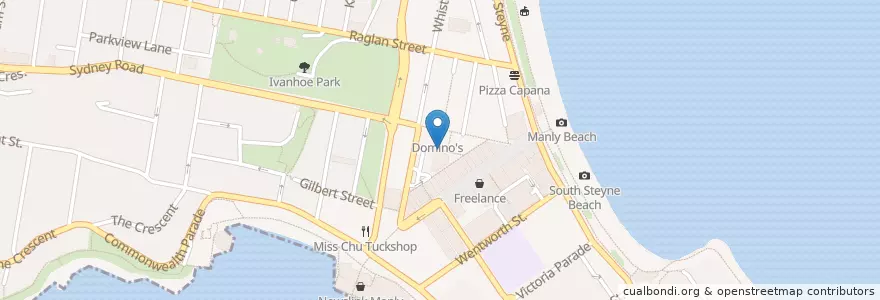 Mapa de ubicacion de Fika - Swedish Kitchen en Australia, Nueva Gales Del Sur, Sydney, Northern Beaches Council.