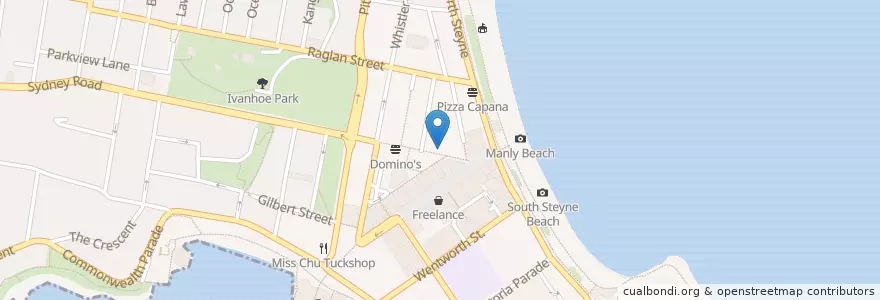 Mapa de ubicacion de Insitu en 澳大利亚, 新南威尔士州, Sydney, Northern Beaches Council.
