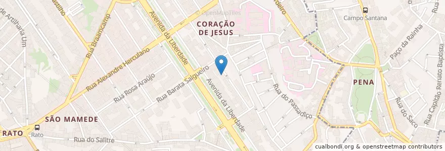 Mapa de ubicacion de Mad Mary en 포르투갈, Área Metropolitana De Lisboa, Lisboa, Grande Lisboa, 리스본, Santo António.
