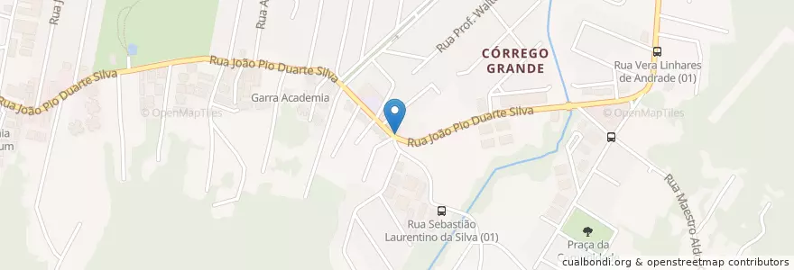 Mapa de ubicacion de Larika's Lanches en البَرَازِيل, المنطقة الجنوبية, سانتا كاتارينا, Microrregião De Florianópolis, Região Geográfica Intermediária De Florianópolis, فلوريانوبوليس.